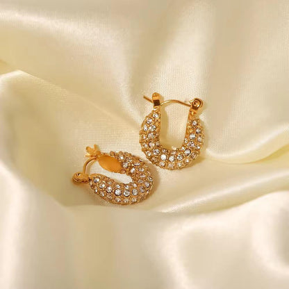 Tiya Dainty Hoops - 18K Gold Anti-Tarnish