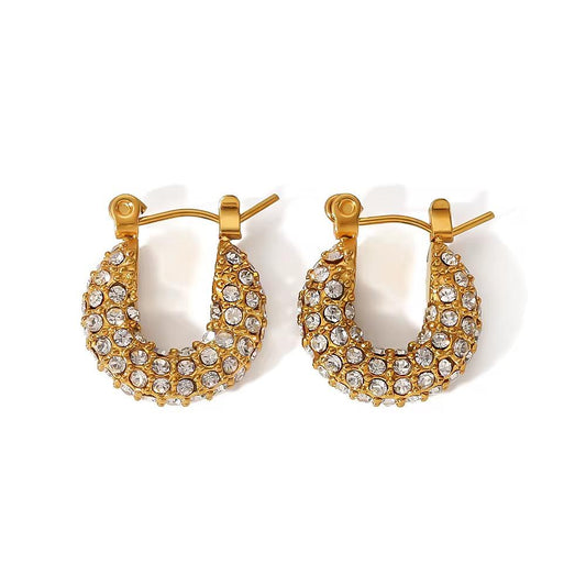 Tiya Dainty Hoops - 18K Gold Anti-Tarnish