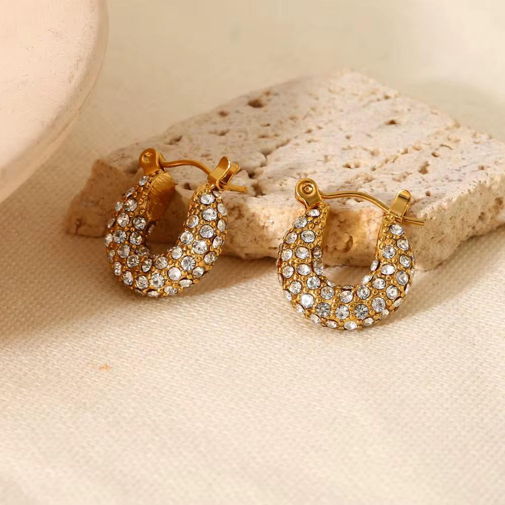 Tiya Dainty Hoops - 18K Gold Anti-Tarnish