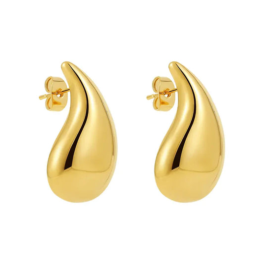 Kia Teardrop Studs - 18K Gold Anti-Tarnish